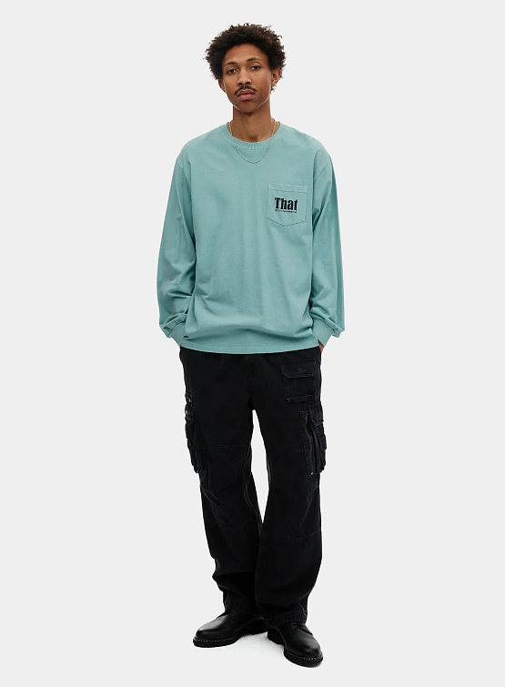 Лонгслив thisisneverthat That Pocket L/S Tee Light Teal