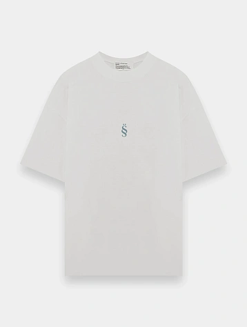 Футболка Studio Slow x ÖMANKÖ Logo T-Shirt White