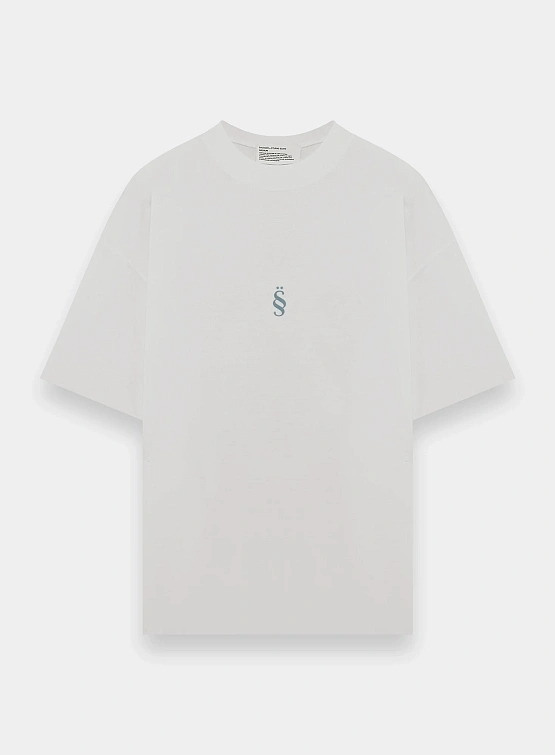Футболка Studio Slow x ÖMANKÖ Logo T-Shirt White