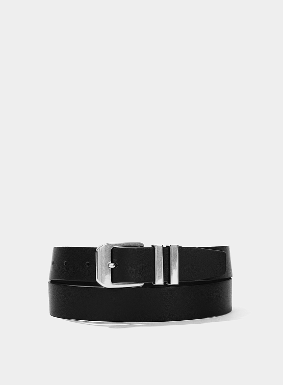 Ремень System Classic Leather Square Buckle Black