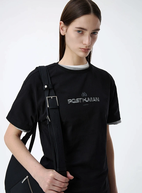 Футболка ADERERROR Post Human Product. 48 Black