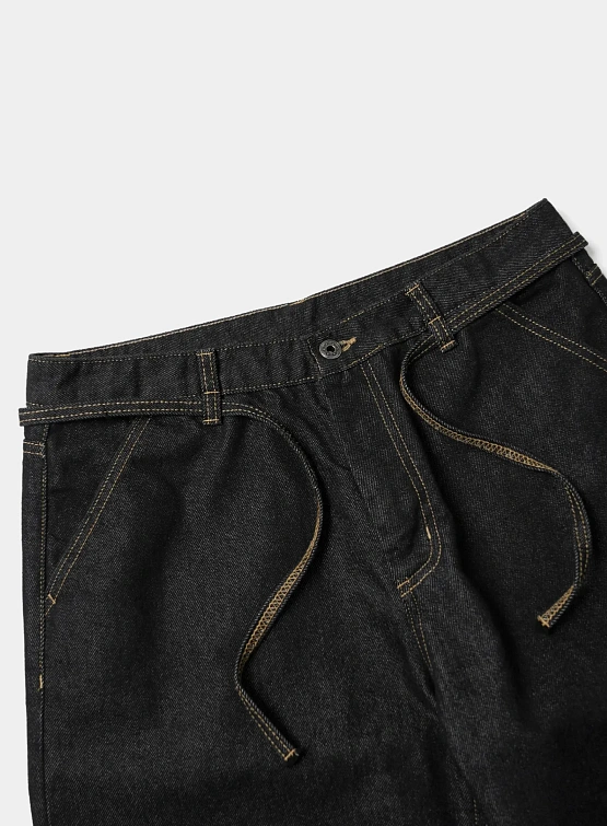 Шорты FrizmWORKS String Denim Shorts Black