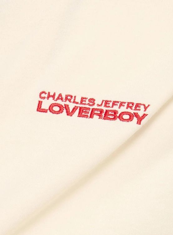 Футболка Charles Jeffrey Loverboy Printed Lodo Ecru