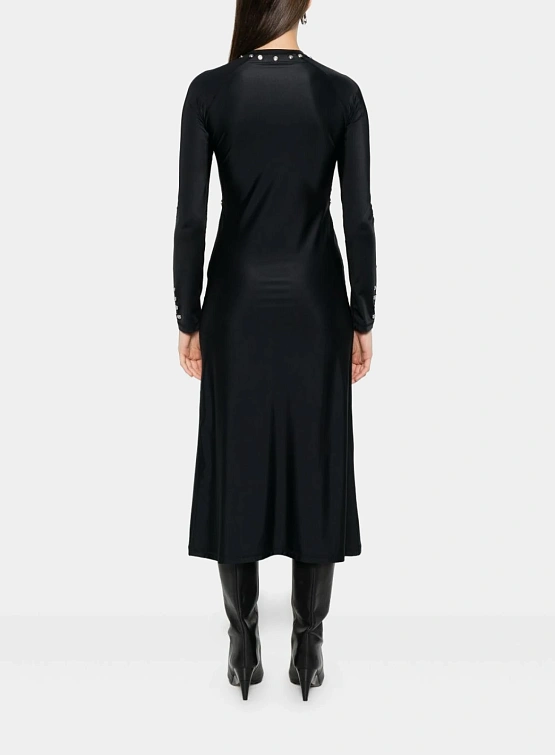 Женское платье Coperni Snap Dress Black