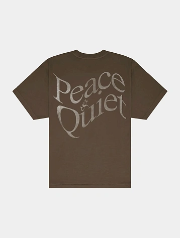 Футболка MUSEUM OF PEACE & QUIET Wordmark T-Shirt Coffee