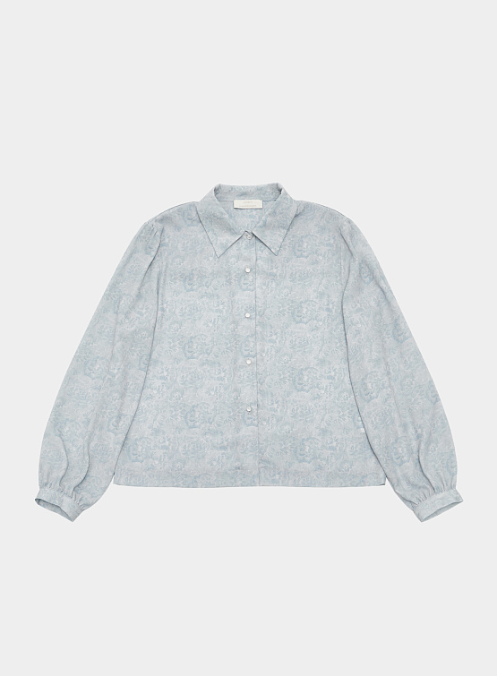 Женская блузка AMOMENTO Floral Pajama Blouse Blue