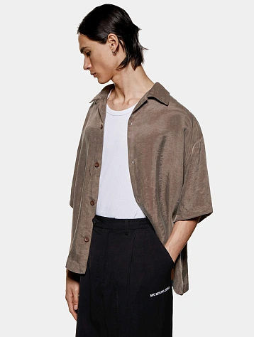 Рубашка MKI MIYUKI ZOKU Sandwash Cupro Vacation Brown