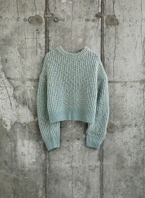 Женский свитер AMOMENTO Alpaca Crop Pullover Mint