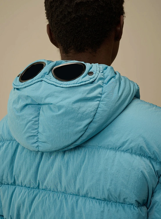 Пуховик C.P. Company Chrome-R Goggle Down Aegean Blue