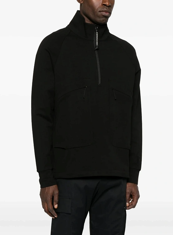 Халф-зип C.P. Company Diagonal Raised Black