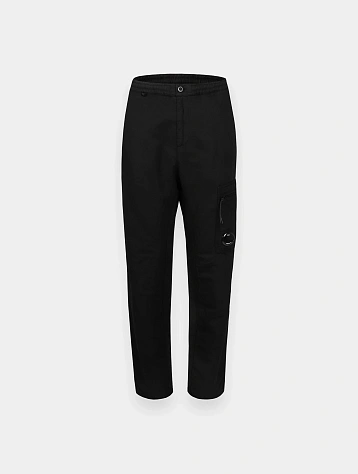 Брюки C.P. Company Cotton Linen Regular Cargo Black