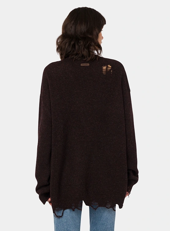 Женский пуловер MOSCHINO Hard Times Brown