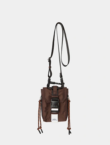Сумка A.P.C. Crossbody Pouch Trek Brown