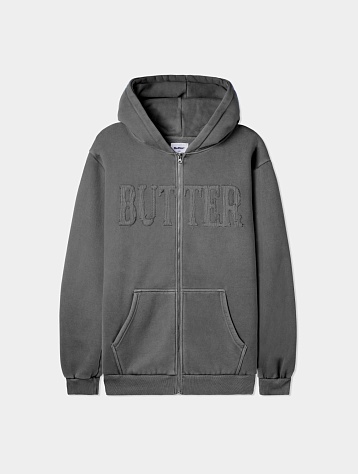 Зип-худи Butter Goods Fabric Applique Washed Ink