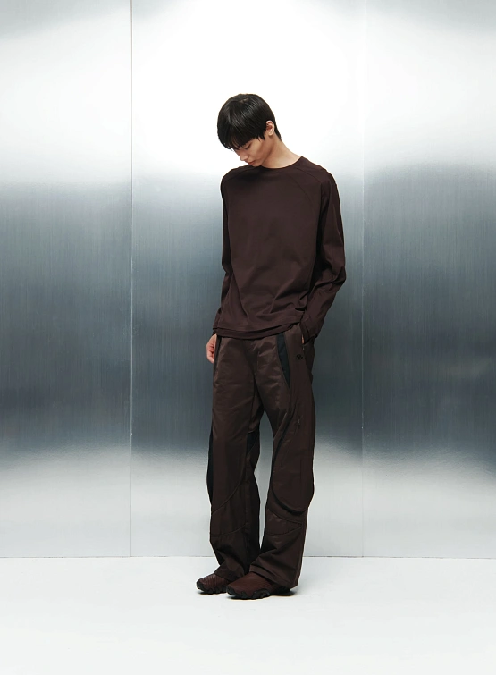 Лонгслив SAN SAN GEAR Mesh Paneled L/S Dark Brown