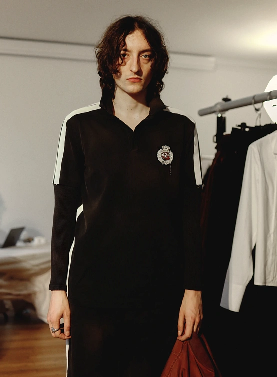 Поло 424 Accademy Double Sleeve Thermal Vintage Black