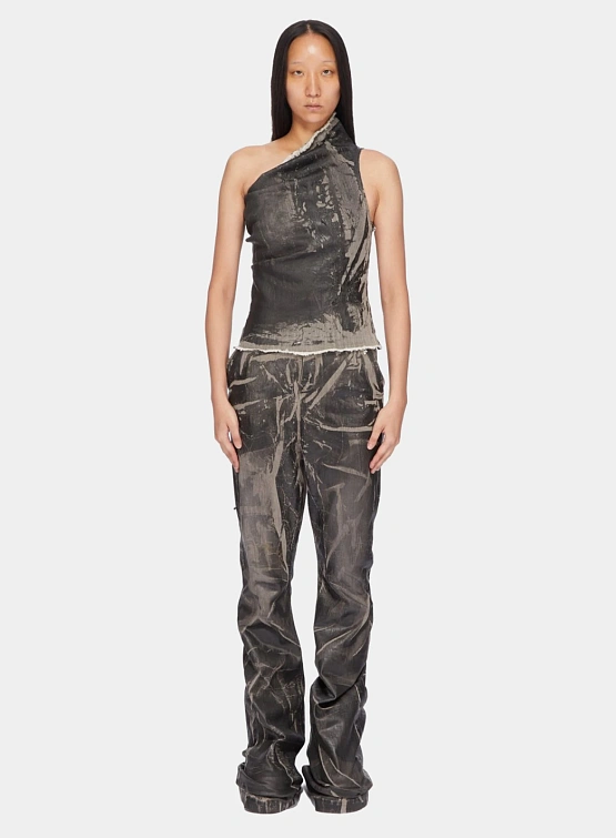 Женский топ RICK OWENS DRKSHDW Athena Washed Foil Black