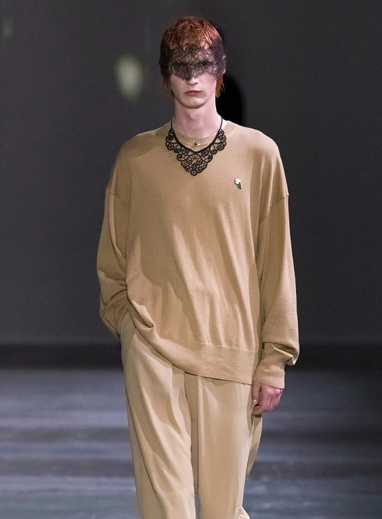 Ожерелье UNDERCOVER Cotton Lace Big Black