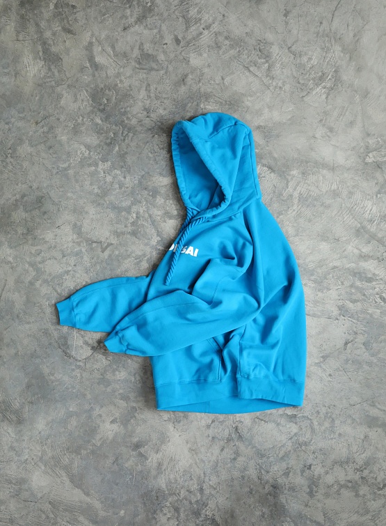 Худи BONSAI Drawstring Logo Hoodie Azure