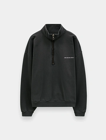 Халф-зип MKI MIYUKI ZOKU Uniform Quarter Zip Pigment Black