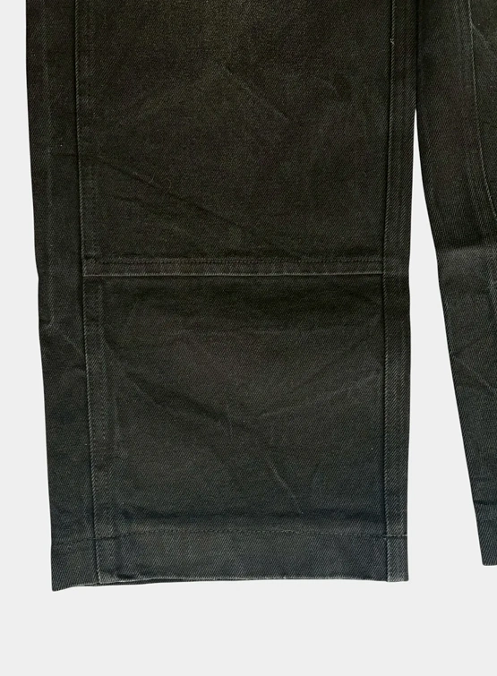 Джинсы OAMC Treated With White Spots With Belt Black