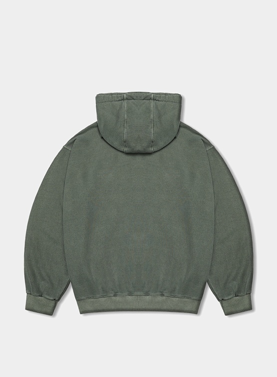 Худи ANGLAN Pigment Wappen Double Hoodie Khaki