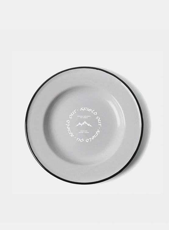 Тарелка Afield Out Canyon Enamel Plate Grey