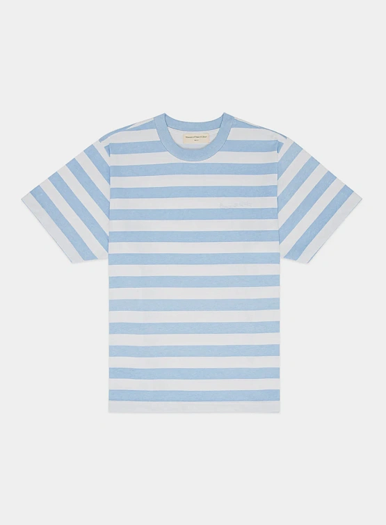 Футболка MUSEUM OF PEACE & QUIET Wordmark Striped Blue