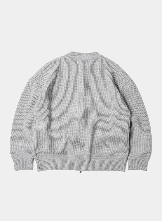 Кардиган FrizmWORKS Wool Deck Zip Up Light Gray