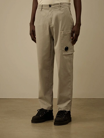 Брюки C.P. Company Stretch Sateen Regular Cargo London Fog