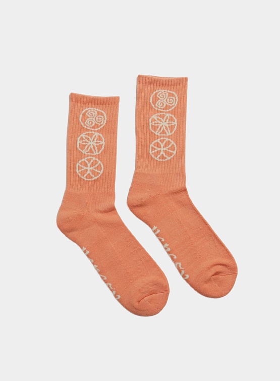 Носки Heresy Rune Socks Orange/ Ecru