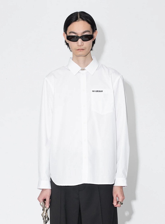 Рубашка Han Kjøbenhavn Logo Regular Fit Shirt White