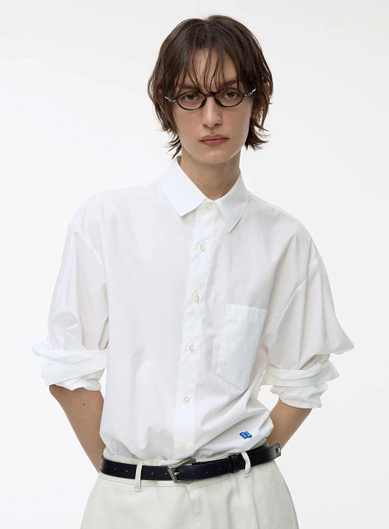 Рубашка ADERERROR Sig BL Tag Shirt 01 White