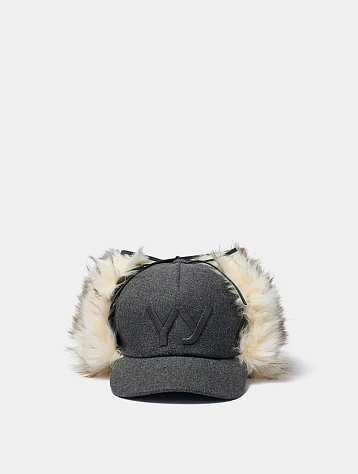 Кепка OPEN YY Faux Fur Earflap Grey