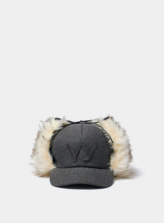 Кепка OPEN YY Faux Fur Earflap Grey