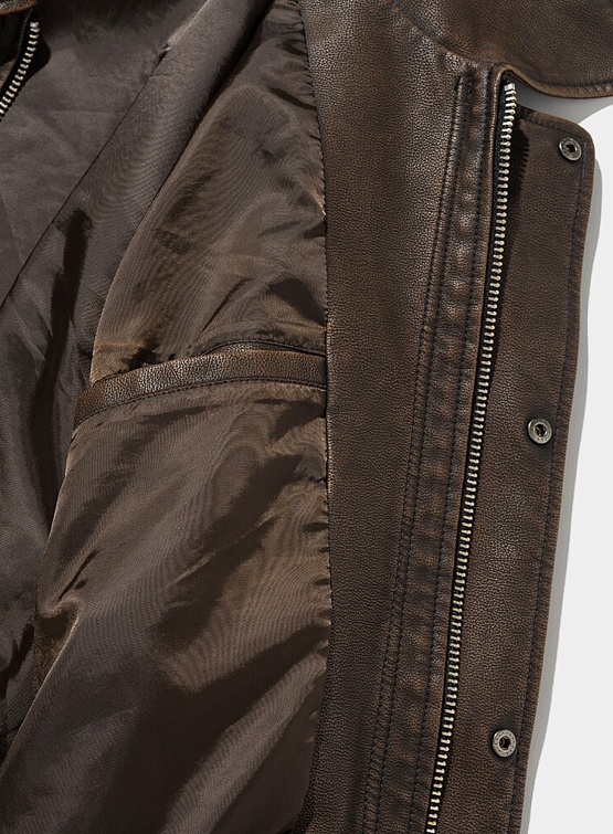 Куртка Uniform Bridge Vegan Leather A-2 Jacket Brown