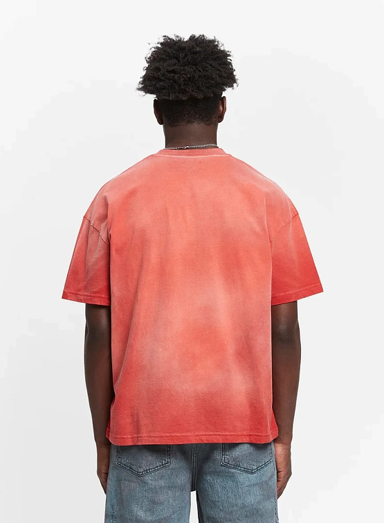 Футболка RETERNITY University Heavy Bleached Red