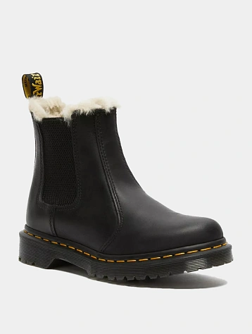 Женские челси Dr. Martens 2976 Faux Fur Lined Black