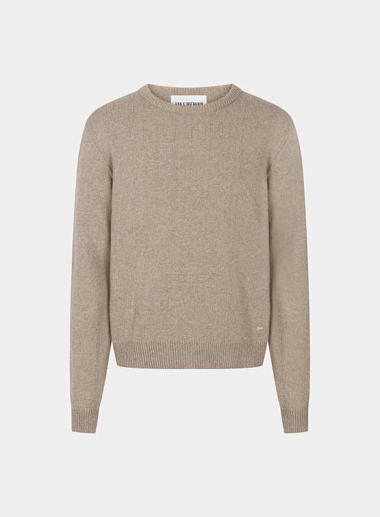 Свитер Han Kjøbenhavn Crewneck Knit Cashmere Light Brown