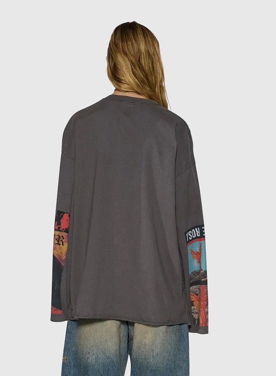 Женский лонгслив Ksubi Altar Boyfriend Charcoal