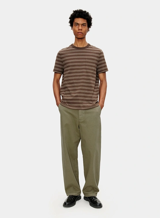 Футболка A.P.C. Striped T-Shirt Brown