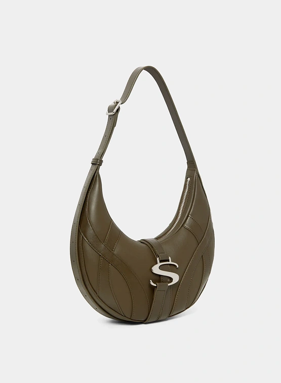 Сумка SRVC Cable Leather Bag Olive