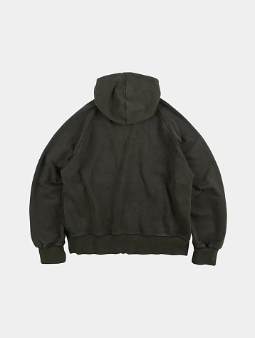 Зип-худи FrizmWORKS Vintage Dyeing Parka Black/Brown