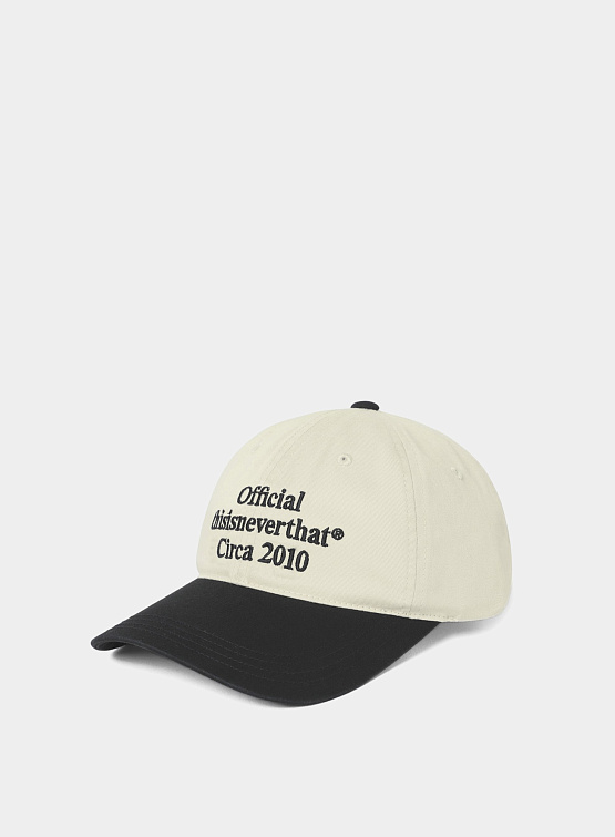 Кепка thisisneverthat Times Cap Ivory/Black