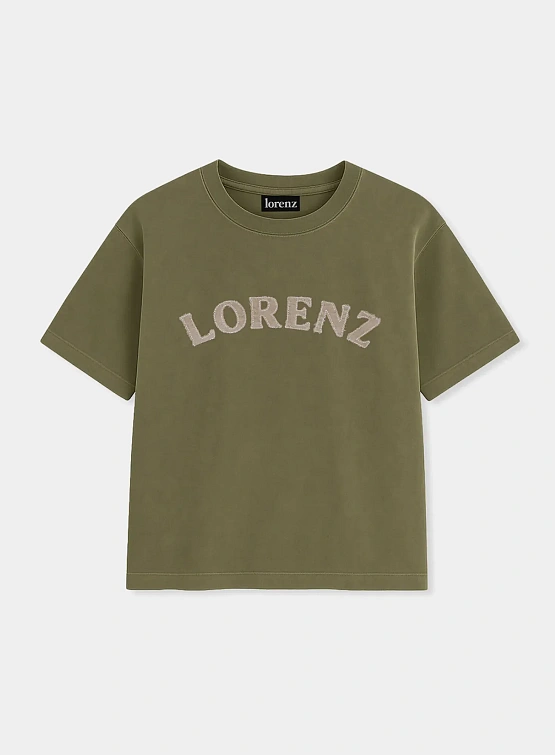 Футболка lorenz Appliqué T-Shirt Washed Green