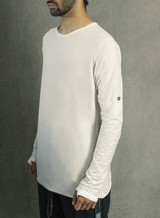 Лонгслив ISAAC SELLAM Horizon LST-Jersey H-26 Blanc