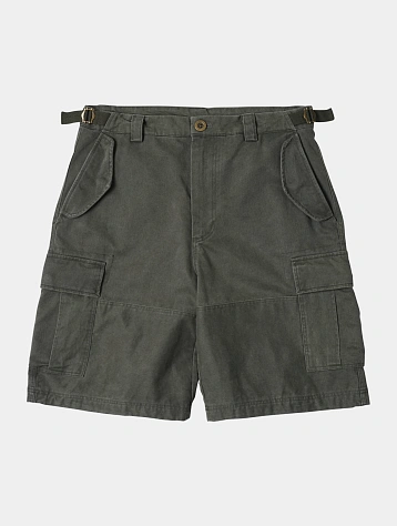 Шорты FrizmWORKS Faded Cotton Cargo Olive