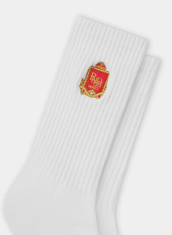 Носки RHUDE Embroidered Chevron Crest White