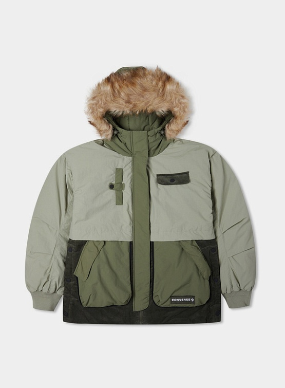 Пуховик Converse Short Puffer Green