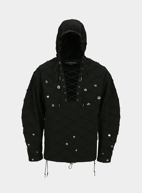 Худи Andersson Bell Lace-Up Anorak Hoodie Black